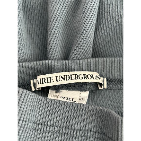 Prairie Underground Blue Dress XXL Organic Cotton Turtleneck Minimal Lagenlook - Picture 4 of 5